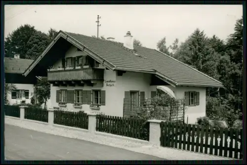 Echt Foto AK - Bad Heilbrunn Landhaus Schell Pension am Haugweg 13 - in Bayern