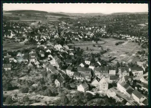 Foto AK - Wiebelskirchen Neunkirchen Saar - Luftaufnahme Blick auf Hauptstraße..