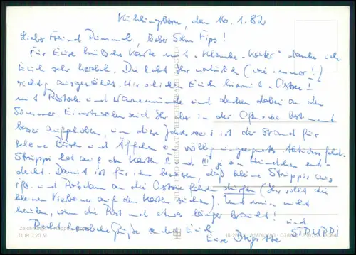 AK - Kühlungsborn Rostock Warnemünde u.a. - farbenfrohe gezeichnete Karte Ostsee