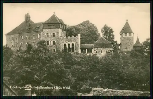 Foto AK - Schloss Elgersburg bei Ilmenau Erholungsheim mit Wehrturm Zinnenmauer