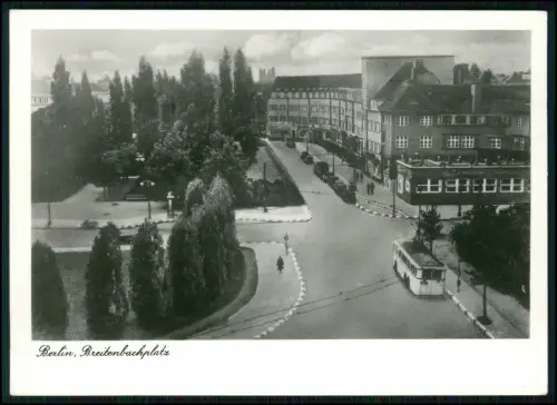 AK - Berlin Breitenbachplatz Luftbild 1921 - Straßenbahn Bus Steglitz Zehlendorf