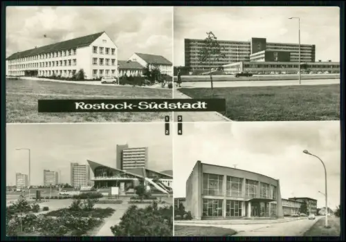 6x AK Rostock Hafen Altstadt Stadtmauer Marienkirche Fischer Hafenidylle Ostsee