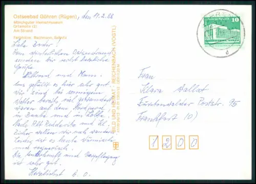 AK - Göhren Rügen Winteransicht - Mönchguter Heimatmuseum Schnee Haus Dach Reet