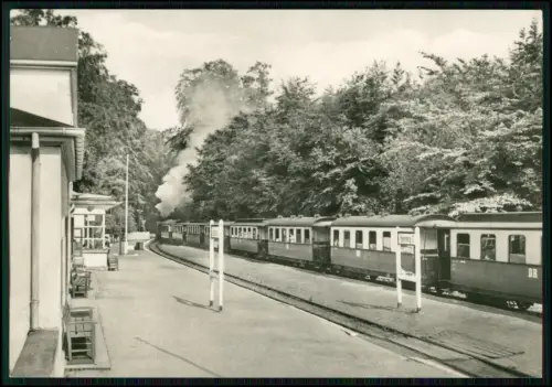 Foto AK - Heiligendamm Bahnhof Bäderbahn Dampflok DDR Kühlungsborn Ostsee 1950er