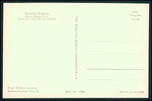 2x Foto AK - Rügen Granitz - Jagdschloss bei Binz - Neugotik markante Rundtürme