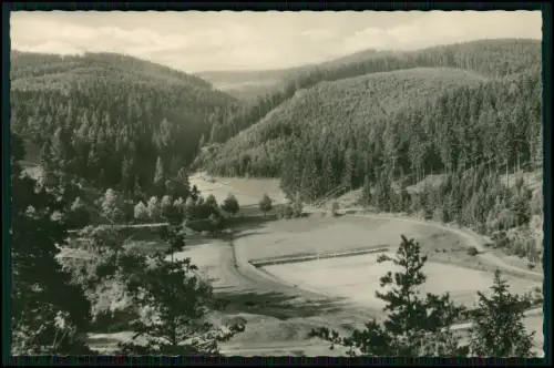 Foto AK - Elgersburg Thüringen - Körnbachtal Sportplatz - Echtfoto DDR 1950er