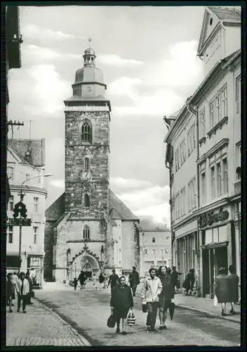 Gotha Margarethenkirche historische Straßenansicht Thüringen DDR Echtfoto 1950er