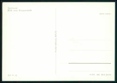Stralsund Blick zum Knieperteich - Stadtansicht Planet Verlag Berlin DDR 1950er