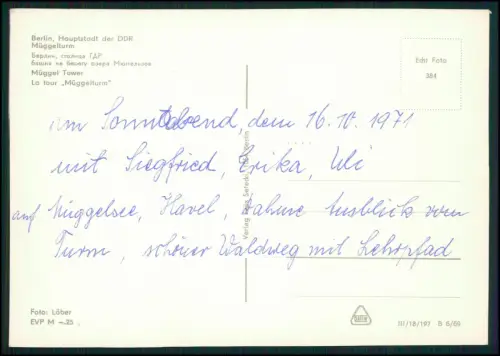 2x Echt Foto AK Berlin Müggelturm Köpenick Reisebus Terrasse Gäste Aussichtsturm