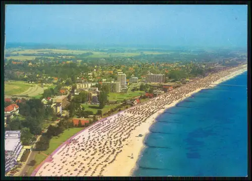 Foto AK - Grömitz Ostsee - Lübecker Bucht Strandpanorama - Luftbild