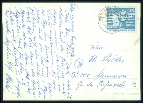 2x Foto AK - Wendisch-Rietz - Kanal mit Boote und Badenden im Sommer