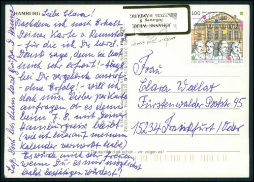 2x AK Hamburg Nicolaiﬂeet Altstadt mit Boote Speicherhäuser St. Michaelis Kirche