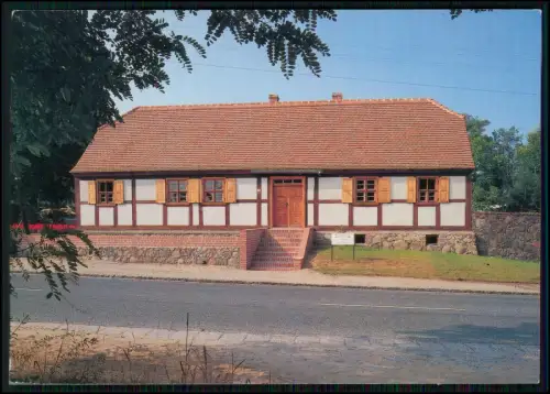 Foto AK  Altranft  Barnims Oderbruch Freilichtmuseum Bergschmidthof Fachwerkhaus