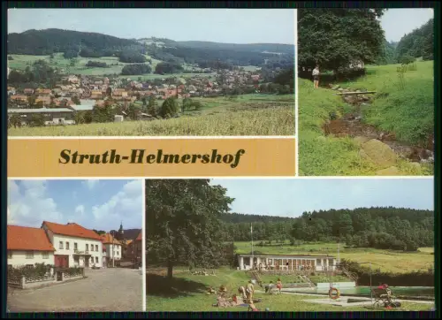 AK - Struth Helmershof Thüringen - Mehrbildkarte Freibad Landschaft DDR 1970er