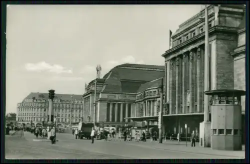 3x Foto AK - Leipzig Hauptbahnhof und andere - historische Aufnahmen VEB Bild