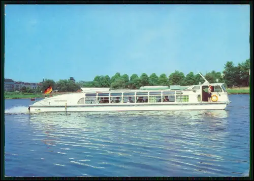 Frankfurt Oder - MS Eisenhüttenstadt Passagierschiff DDR Binnenfahrt Motorschiff