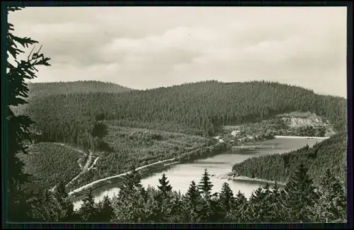 Foto AK - Frankenhain Thüringen - Blick Lütschetalsperre Talsperre Wald Gebirge