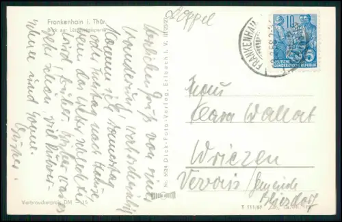 Foto AK - Frankenhain Thüringen - Blick Lütschetalsperre Talsperre Wald Gebirge