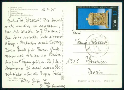 Foto AK - Dessau - Landestheater Postamt Wilhelm-Pieck-Straße Teehäuschen