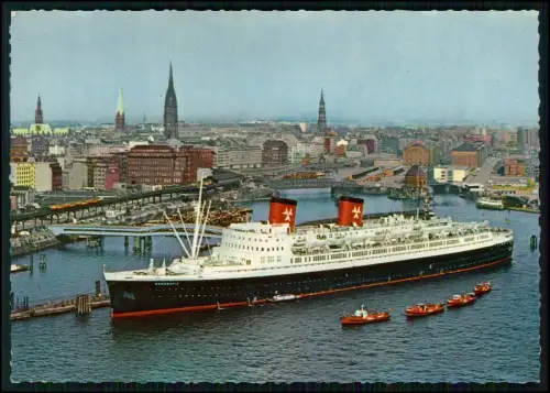 8x Foto AK - Ansichtskarte Postkarte - Hamburg Hafenstadt - diverse Ansichten