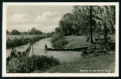 3x Foto AK - Beeskow Oder-Spree - Kleine Spree Boote und andere Szenen aus DDR