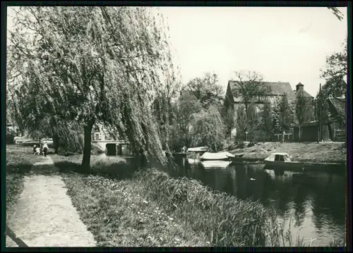 3x Foto AK - Beeskow Oder-Spree - Kleine Spree Ufer und andere Szenen aus DDR
