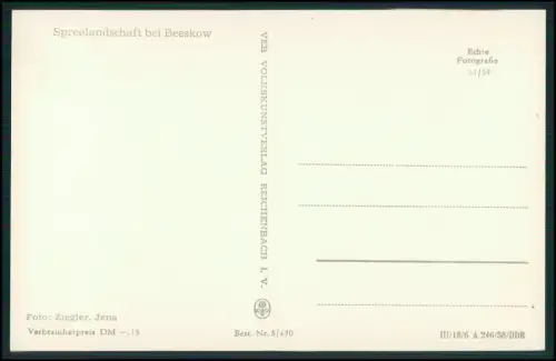 3x Foto AK - Beeskow Oder-Spree - Fischerstraße Boote an der Spree - u.a. Szenen