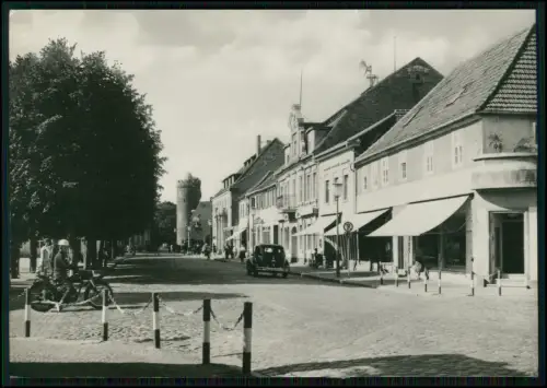 3x Foto AK - Beeskow Oder-Spree - Ernst-Thälmann-Straße - Geschäfte Bürgerhäuser