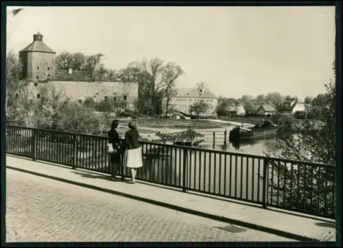 3x Foto AK - Beeskow Oder-Spree - Brücke zur Burg Spree und andere Szenen