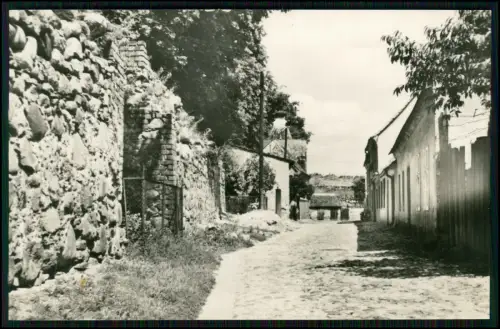 3x Foto AK - Beeskow Oder-Spree - Straße an der Stadtmauer und andere Szenen