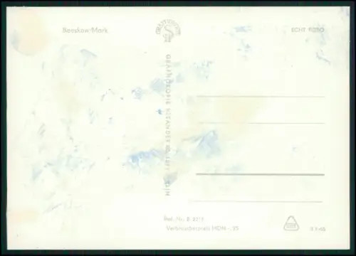 3x Foto AK - Beeskow Oder-Spree - Blick Stadt Feldlandschaft und andere Szenen