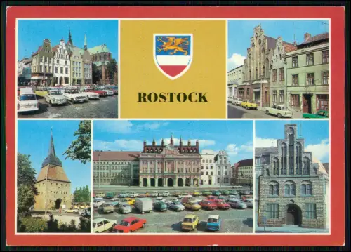 8x Foto AK - Postkarten - Rostock Mecklenburg Vorpommern - DDR Ansichten 1960er