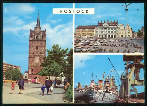 8x Foto AK - Postkarten - Rostock Mecklenburg Vorpommern - DDR Ansichten 1960er