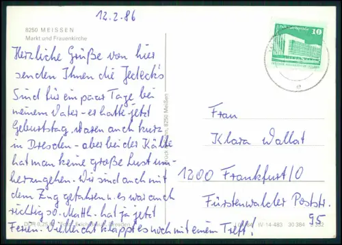 7x Foto AK - Postkarten - Meißen in Sachsen - DDR Ansichten 1960er