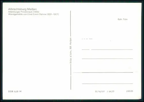 7x Foto AK - Postkarten - Meißen in Sachsen - DDR Ansichten 1960er