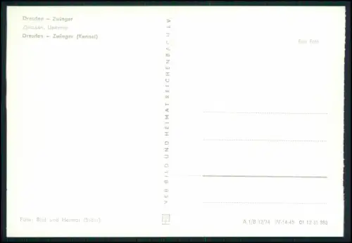 8x Foto AK - Postkarten - Dresden in Sachsen - DDR Ansichten 1960er
