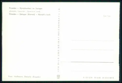 8x Foto AK - Postkarten - Dresden in Sachsen - DDR Ansichten 1960er
