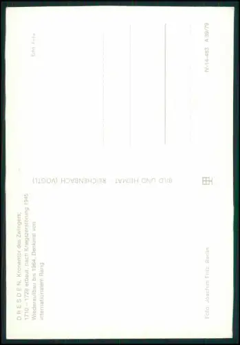 8x Foto AK - Postkarten - Dresden in Sachsen - DDR Ansichten 1960er