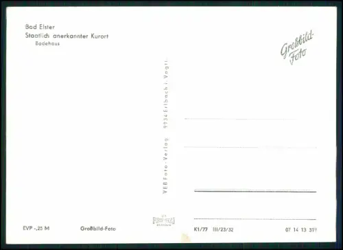 4x Foto AK - Postkarten - Bad Elster im Vogtland - DDR Ansichten 1960er