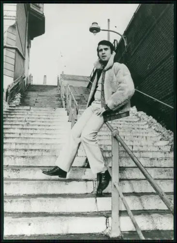 Hamburg Drafi Deutscher original Pressefoto 1970er Metronome Records - 18x13cm