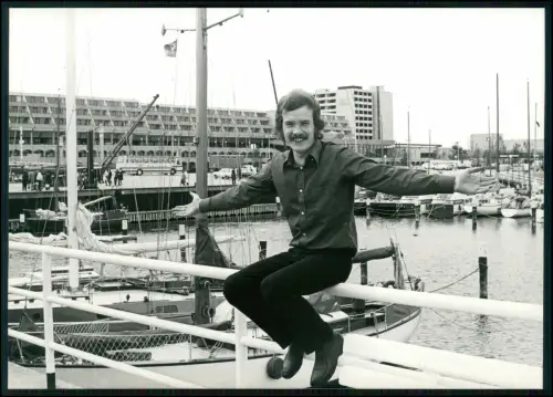 Kiel Hajo Sänger Olympiahafen Schilksee Original Pressefoto 1972 Olympia 17x13cm