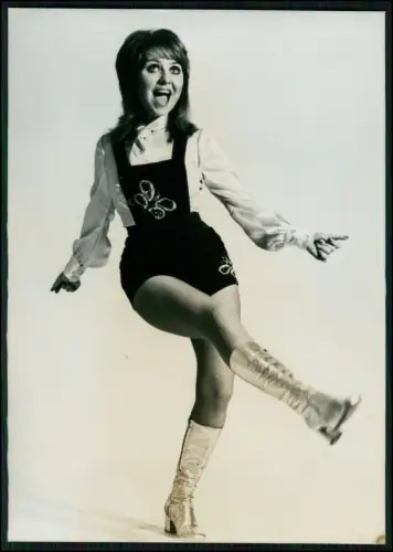 Lulu - Original Kinney Atlantic Pressefoto 1970er Popstar UK Musik Szene 18x13cm