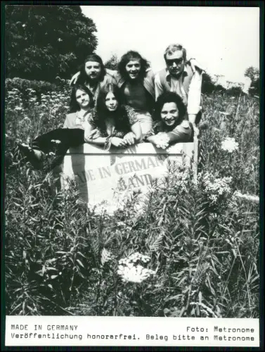 Made in Germany – Original Metronome Pressefoto 1970er Krautrock Band  18x13cm