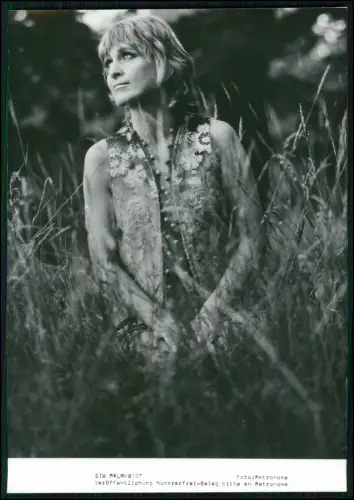 Siw Malmkvist – Original Pressefoto 1970er - Schweden Schlager Ikone - 18x13cm