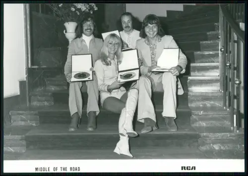 Middle of the Road – RCA Pressefoto 1971  Popband Samson Chirpy Chirpy - 18x13cm