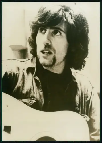 Graham Nash – Original Kinney Pressefoto 1970er CSNY Musiker Folk Rock - 18x13cm