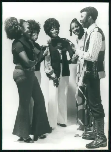 Patterson Singers – Original Kinney Pressefoto 1970er Soul Gospel Gruppe 18x13cm
