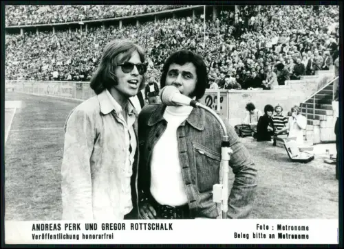 Andreas Perk Gregor Rottschalk  Original Metronome Pressefoto 1971 Musik 18x13cm
