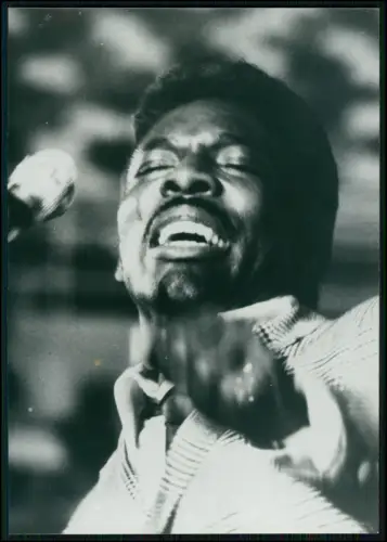Wilson Pickett – Original Kinney Pressefoto Soul Sänger 1970er Konzert - 18x13cm