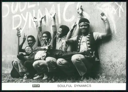 Soulful Dynamics – Original Decca Pressefoto 1970 Band Musikgruppe Pop - 18x13cm